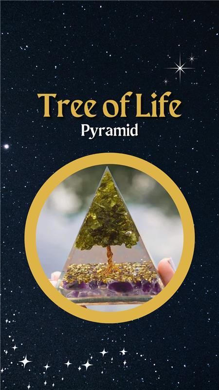 Tree of Life Peridot Orgon Pyramid